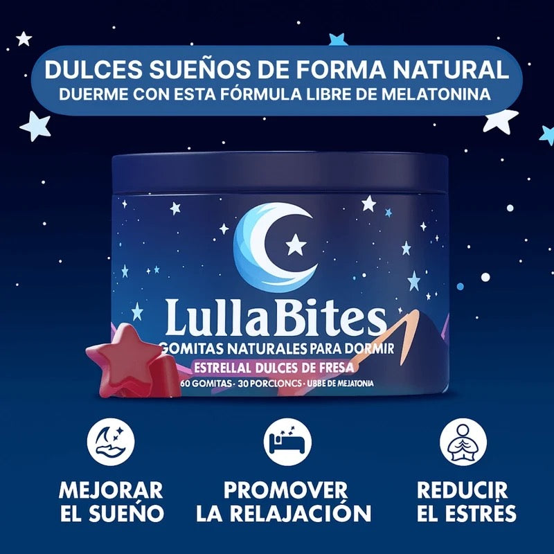 Lullabites Gummies | 🍓 Consigue un sueño profundo. Sin melatonina ni azúcar🍓