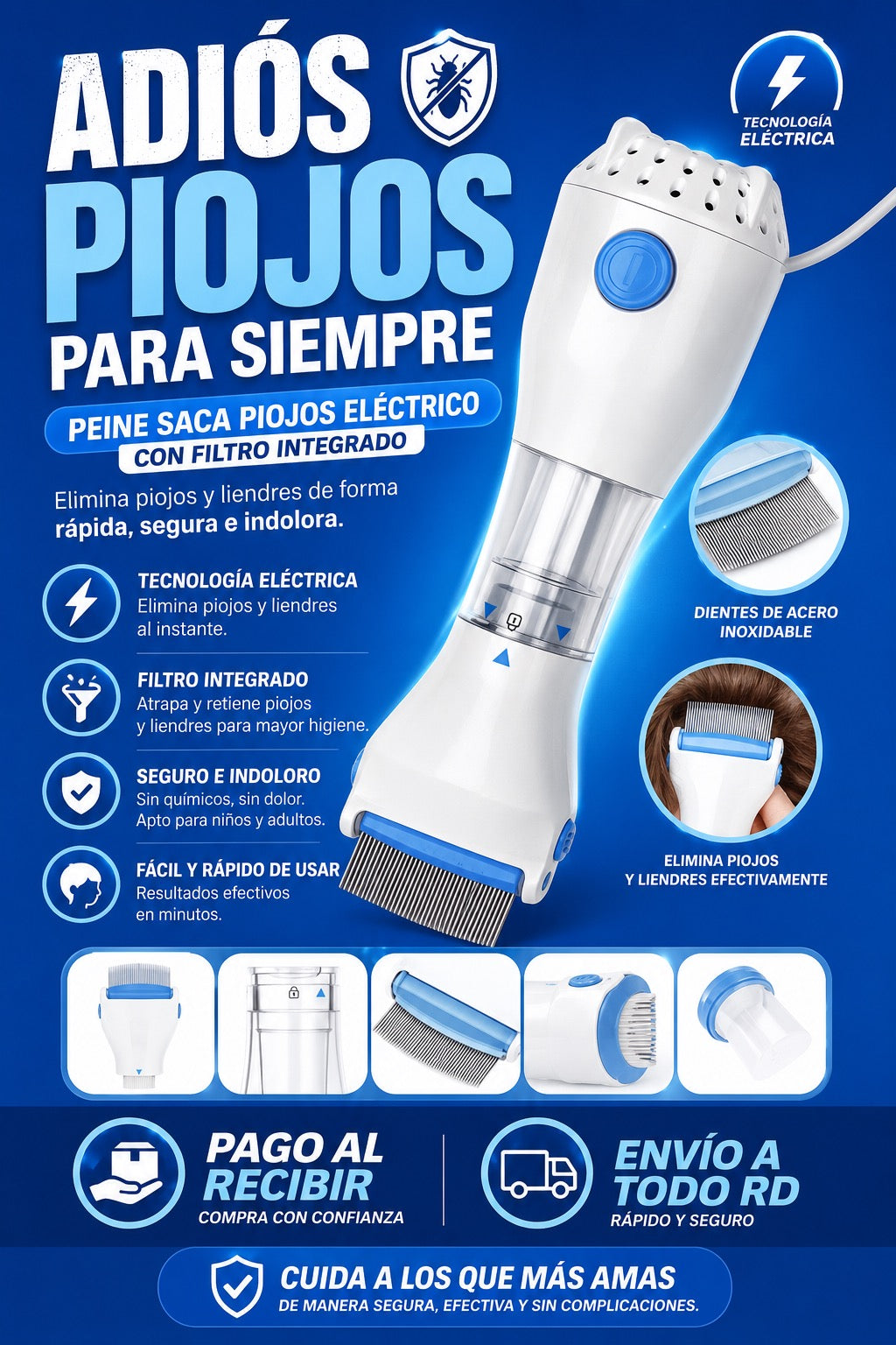 Aspira Piojos Pro | Nuevo en RD 🇩🇴