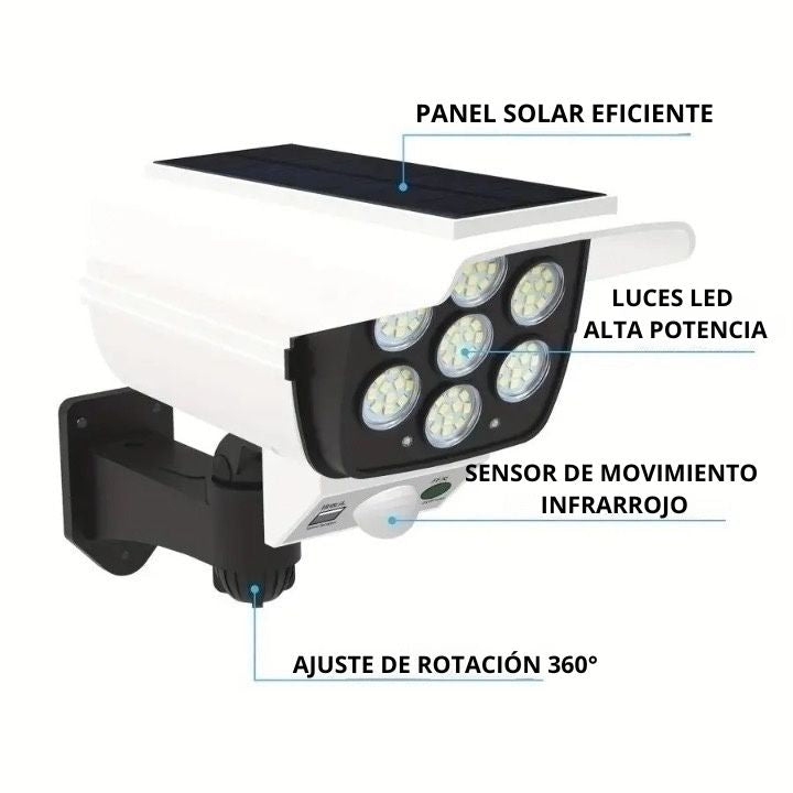 LÁMPARA SOLAR CON SENSOR DE MOVIMIENTO