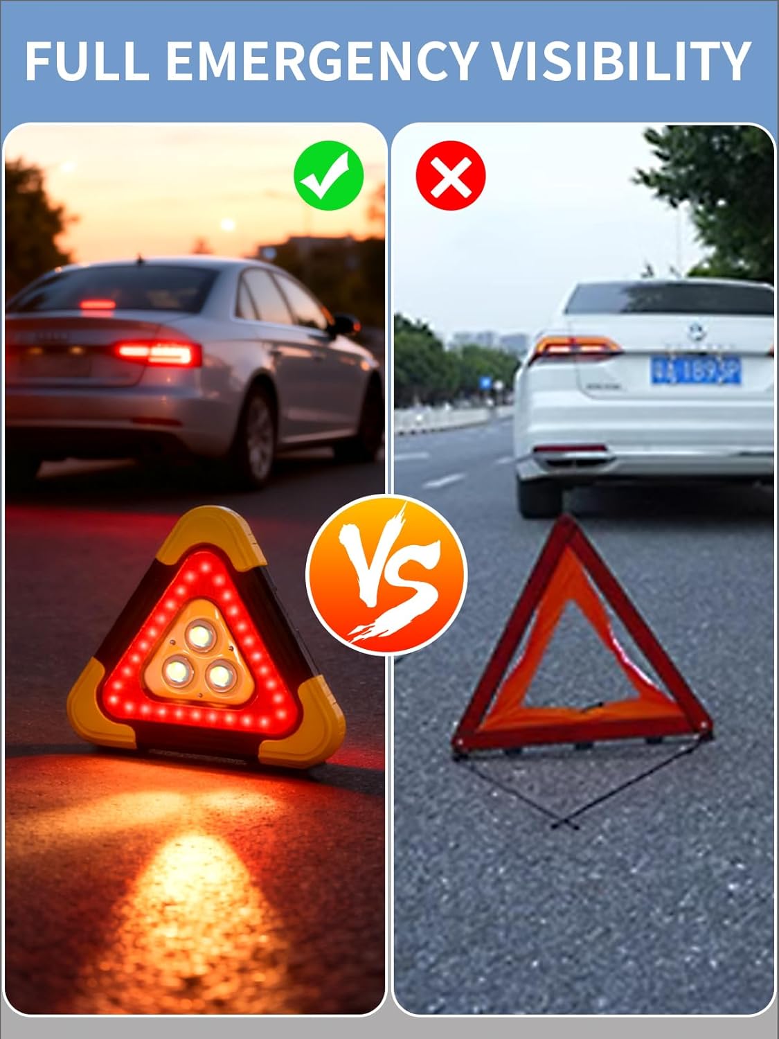 Triángulo de Seguridad Vial 30cm